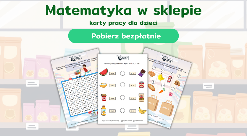 Darmowe karty pracy matematyka w sklepie do pobrania Kapitan Nauka